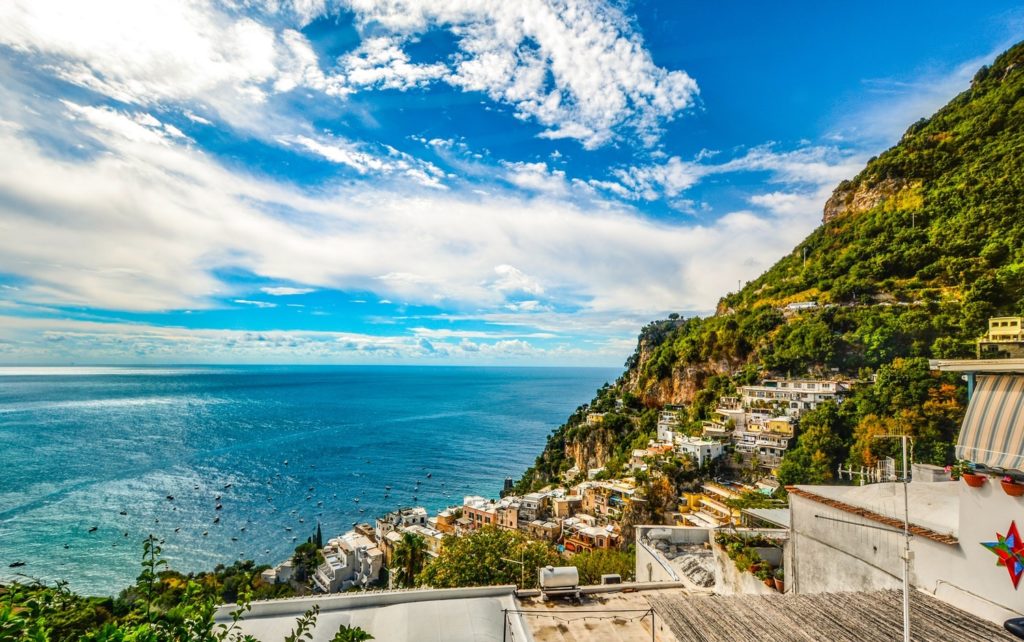 hermoso destino de luna de miel en la costa de amalfi