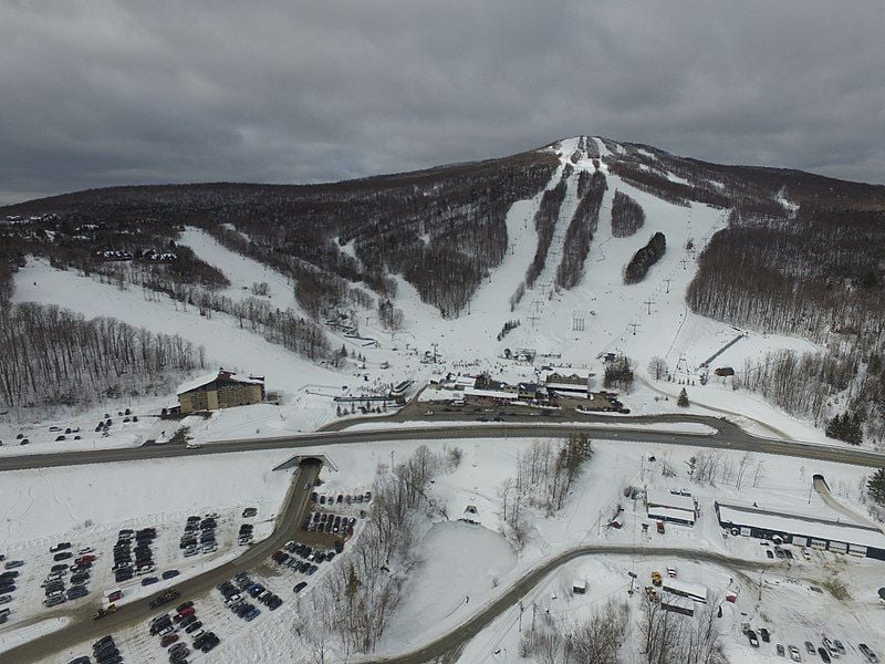 Aerial view of Bromley Mountain